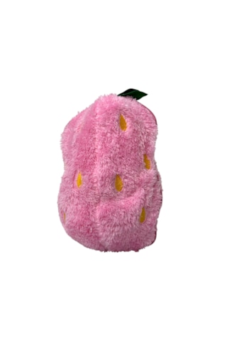 Sevimli Çilek Tavşan Peluş Çantalı Hediyelik 50 Cm Oyuncak