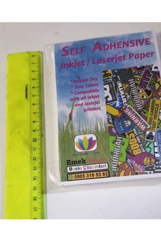 100 Adet 10X15Cm Sticker Yapışkanlı Mat Yüzey Etiket Kağıdı