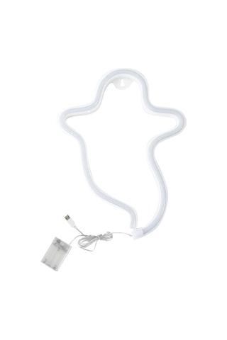 Maiyame Halloween Hayalet Led Işığı - 3xaa Pil Ve Usb Çift Besleme - Sürekli Aydınlatma - Beyaz Işık Beyaz