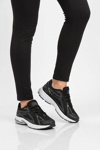 Walkway Siyah Beyaz Fileli Hafif Esnek Hafızalı Taban Unisex Spor Ayakkabı Ruth G Siyah - Beyaz