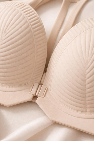 Ece's Design Dikişsiz Destekli Sütyen & Slip İç Giyim Takımı W2007 Ten Rengi