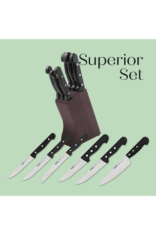 Pirge Bıçak Seti Superior Masterchef 7 Parça 35053 6+1