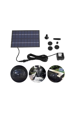 Skycity Güneş Enerjili 1.8w 18x12cm Mikro Hava Verici, Havuz, Akvaryum Ve Bahçe İçin Su Pompa