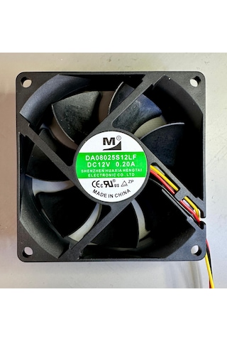 12v 80x80 Hengtai Fan 3 Pin