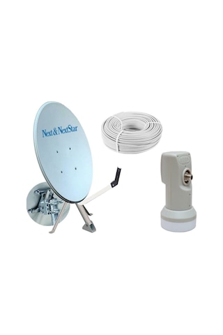 Next&Nextstar Çanak Anten Set 70 CM Ofset Hd Lnb Kablo Hd Uydu 10 M