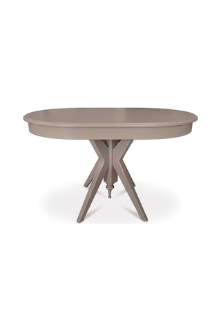 Vintera Açılır Oval Ahşap Mutfak Masası 80x120 Kapuçino
