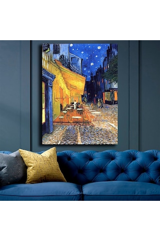 Vincent Van Gogh Terrasse De Cafe De Nuit Kanvas Tablo