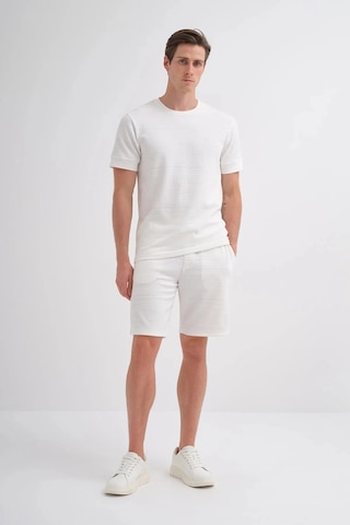 Cazador Polo Yaka Regular Fit Örme Dokulu Tişört 4207 Ekru