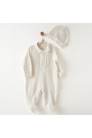 Andywawa Bebek Tulum Takım Ac26703 Ekru Andywawa Bebek Tulum Takım Ac26703 Ekru
