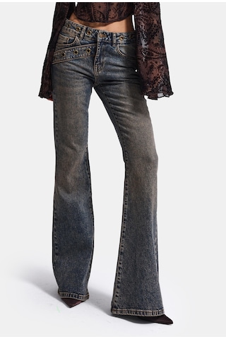 it's basic Kadın Tint 4w6-9 Flare Fit Komfort Kumaş Tasarım Denim Jean Kırmızı