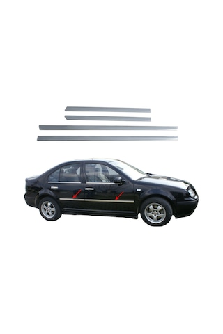 Volkswagen Bora Krom Kapı Çıtası 1998-2004 4prç Paslanmaz Çelik N11.276