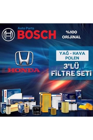 Honda Jazz 1.4 Bosch Filtre Bakım Seti 2002-2008 L13A