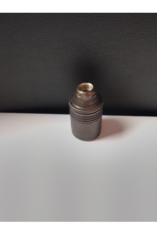 Orgun Dekoratif E14 Düz Eskitme Metal Duy 10'lu