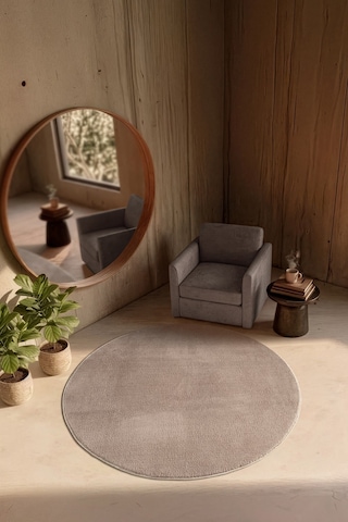 Softy Vizon Yıkanabilir Kaymaz Taban Yuvarlak Halı Yumuşak Dokulu Mutfak Koridor Salon Halısı
