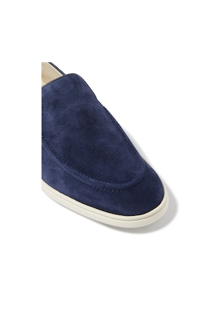 Cqp Debonair Süet Deri Erkek Loafer 40-45 Mavi
