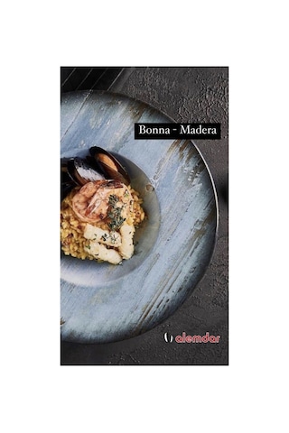 Bonna Porselen Madera 28 Cm 2'li Makarna Tabağı Siyah