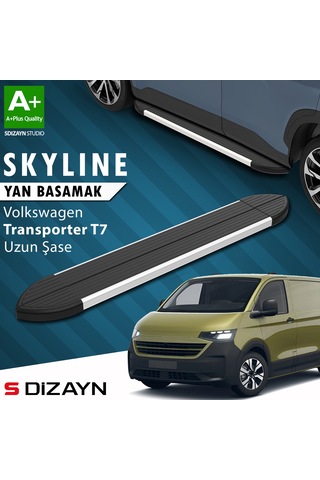 S-dizayn Vw Transporter T7 Skyline Aluminyum Yan Basamak 263 Cm 2024 Üzeri A+ Kalite