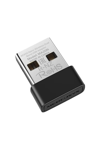 Mercusys Ma20n, Ac650 Mbps Kablosuz Dual-band Nano Usb Adaptör