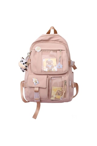 Luminousou Yumuşak Ve Sırt Şık Renkli Pembe Okul Kız Japon Harajuku Diğer Çantası Çantası - İt Diğer Çok Renkli