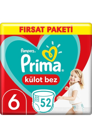 Prima Külot Bez Fırsat Paketi 6 Beden 2x52 104 Adet 6 Numara