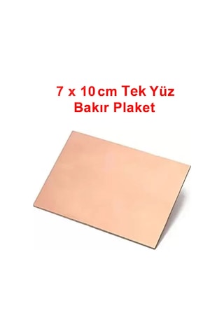 7x10cm Tek Yüz Bakır Pcb