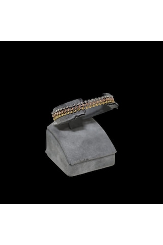 Üçlü Zincir Çelik Bileklik Gold Gümüş Ve Rose Tonlar Kaın Bileklik 18 Cm Üç Renkli Çelik Takı Gold