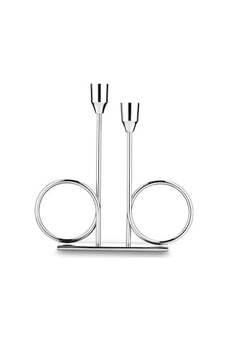 Jumbo Alula Stand Şamdan Silver Diğer
