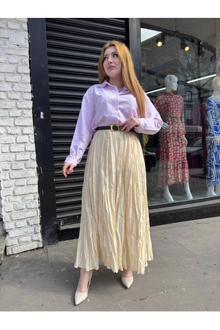 Kraş Etek Krem Krem