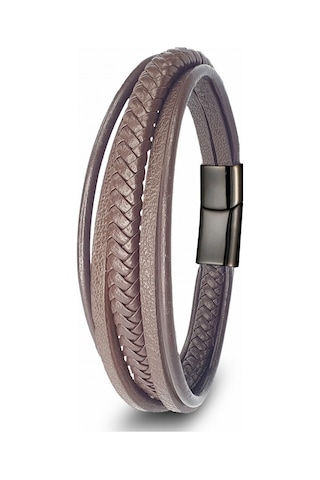 Fm Kahve Çoklu Deri Bileklik 31833b2d5 Kahverengi