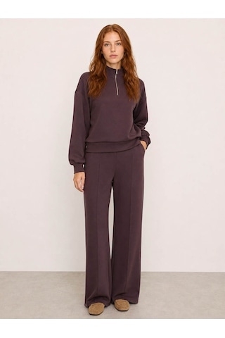 Loft Relax Fit Bordo Kadın Sweatshirt Lf2043809