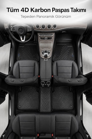 Otocraft Volkswagen Transporter T6 2015-2019 Araca Özel 4d Karbon Oto Paspas Havuzlu Tam Set