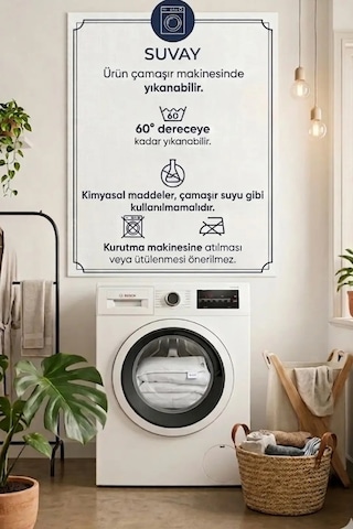 Bambu Desen Sıvı Geçirmez Alez Ultra Sessiz Fitted Yatak Koruyucu, Nefes Alabilen Premium Beyaz
