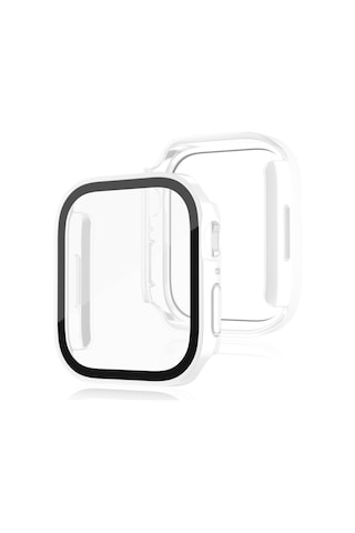 Apple Watch 6 7 8 9 40mm 41mm Uyumlu Rubber Kasa Ekran Koruyucu 360 Kılıf Kapak