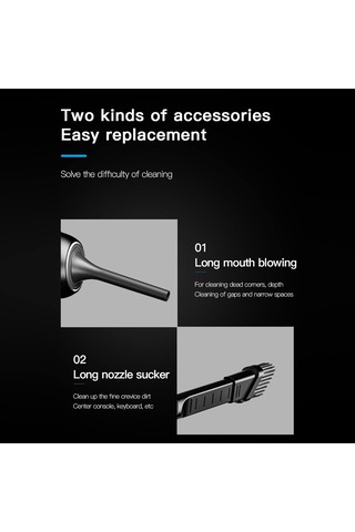 Qianf Araba Kablosuz Elektrikli Süpürge 120 W Yüksek Güçlü