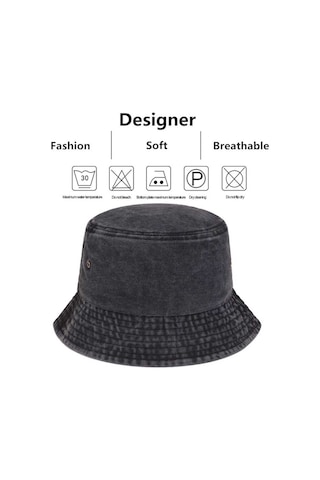 Tezzgelsin Unisex Uv Korumalı Pamuklu Eskitme Bucket Şapka Kırmızı
