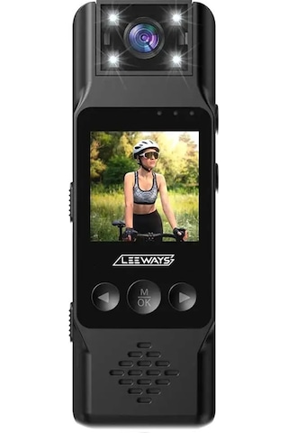 4k 1080p Hd Mini Vücut-yaka Kamerası Aksiyon Kamerası Siyah