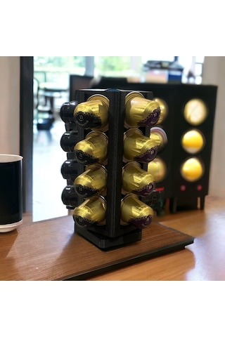 Nespresso Ve Starbuck Uyumlu Kapsül Kahve Tutucu - Hareketli Dönebilen Kapsül Kahve Standı