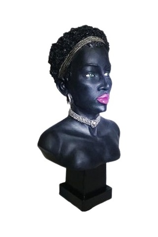 Biblo Afrikalı Kadın Siyah-Siyah-32X19