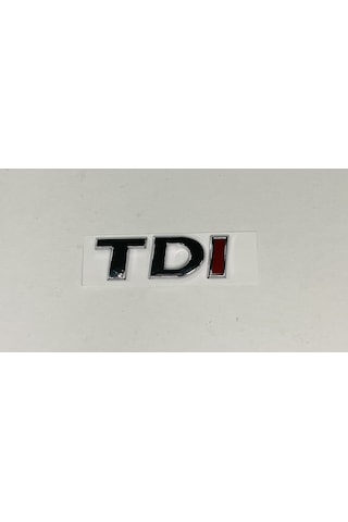 Volkswagen Golf 6 - 7 2009 - 2017 Tdi Tek Kırmızı Arka Bagaj Yazısı