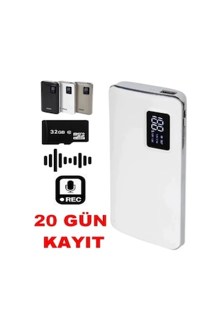 Wificam 006 Powerbank Ses Kayıt Cihazı 20 Gün Kayıt Süresi