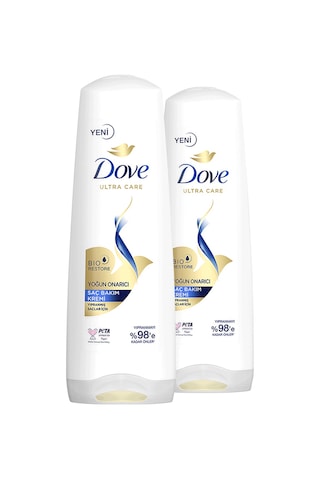 Dove Saç Bakım Kremi Yoğun Onarıcı Yıpranmış Saçlar İçin 2 x 350 ML