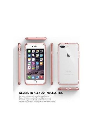 Ringke Frame Apple Uyumlu iPhone 7 Plus İle Çerçeveli Bumper Kılıf Blaze Red