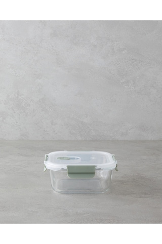 English Home Mila Borosilikat Saklama Kabı 800 Ml Yeşil Yeşil