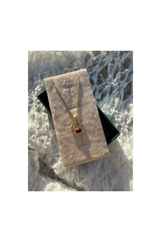 Sun Flame Ruby Pendant Çok Renkli