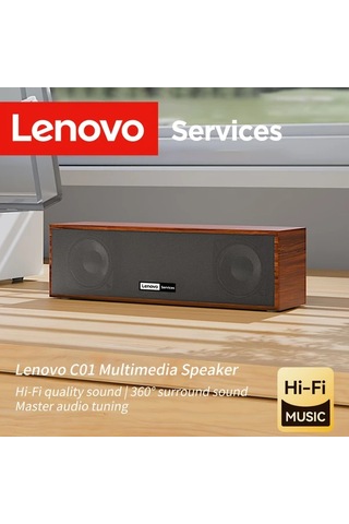 Willowhaven Lenovo Ahşap Desenli Usb/bt Hoparlör: Klasik Retro Tasarım, Stereo Ses Sistemi
