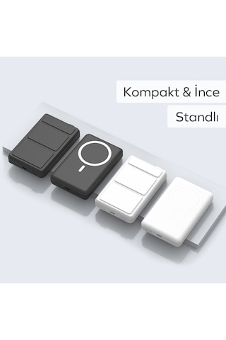 Woyax By Deji 10000 Mah 20 W Standlı Hızlı Taşınabilir Magsafe Powerbank Siyah