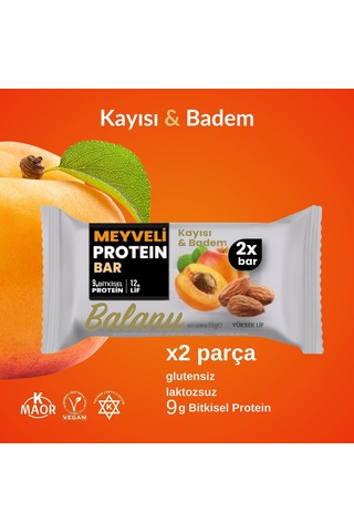 Meyveli Protein Bar Kayısı & Badem 55 Gr