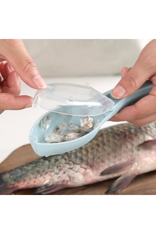 Yeşil Vıshua Manuel Balık Pulu Planya Ev Balık Pulu Eliminator Profesyonel Balık Pulu Eliminator Mutfak Balık Öldürme Aracı Kapaklı Kazıyıcı