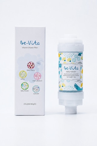 Baby Powder C Vitaminli Aromatik Duş Filtresi - Saç Dökülme Karşıtı, Cilt Besleyici Klor Ve Kireç Arıtıcı Duş Filtresi 150gr Saydam