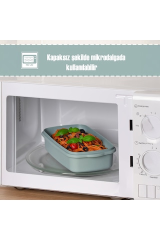 Porsima 5314 Kilitli Sızdırmaz Kapaklı Hava Tahliye Contalı Çok Amaçlı 3lü Dikdörtgen Erzak Yiyecek Saklama Kabı Seti Mavi- 1000-1700-2800ml Mavi